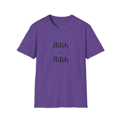 Stitch by Stitch Unisex Softstyle T-Shirt - Perfect for Crafters, Sewists, Quilters, Cross Stitch, Embroidery
