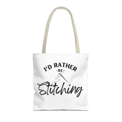 I'd Rather Be Stitching Tote Bag, Crafting Tote, Sewing Gift, Quilting Bag, Bag for Crafters, Sewists, Cross Stitch, Embroidery, Quilters, Mother's Day Gift