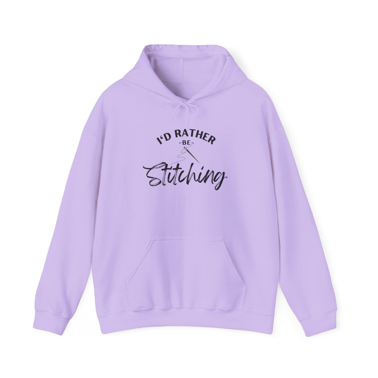 I'd Rather Be Stitching Hoodie, Unisex Sweatshirt for Crafters, Cozy Gift for Stitching Lovers, Sewists, Quilters, Cross Stitch, Embroidery, Ideal for Cozy Crafting Days